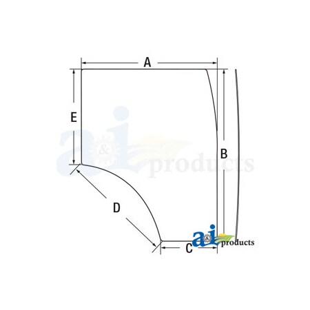 A & I Products Glass, Door; RH 66" x46" x4" A-87523292